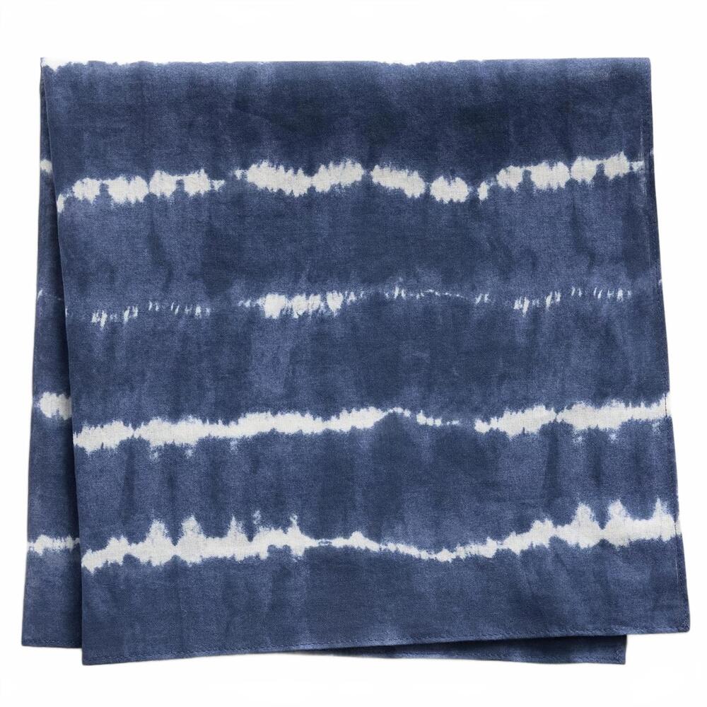 Gap Cotton Shibori Bandana Indigo Blue Wave NWT